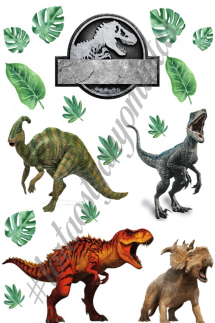 Image of Torta ostya - Dinoszauruszok Mix A4 2.