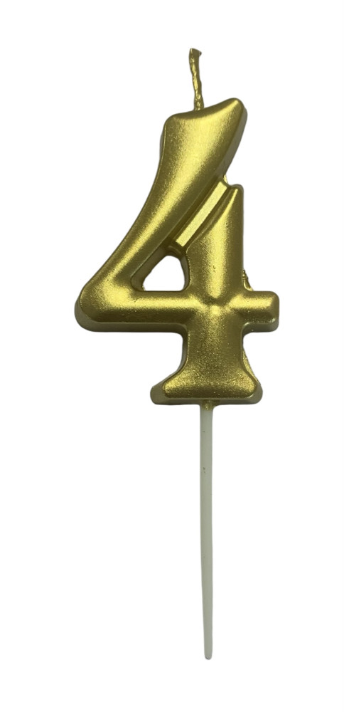 Image of Gyertya arany "4" - dobozos