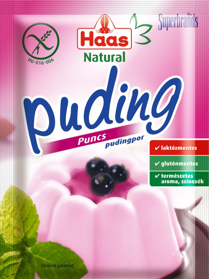 Image of Haas Natural Puncsízű pudingpor 40g