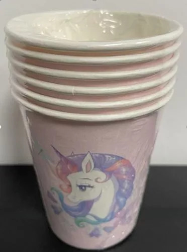 Image of Papír pohár - Unikornis (6db)