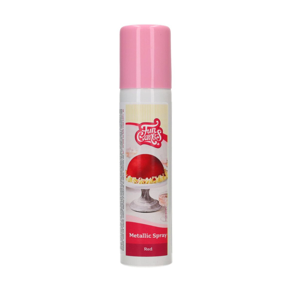 Image of Metál spray FunCakes 100ml - Red/Piros