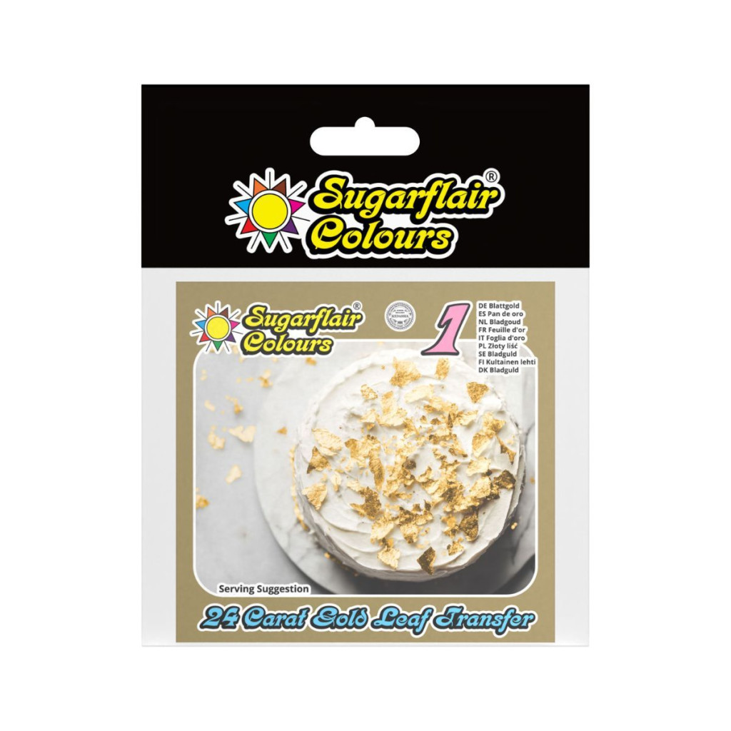 Image of Ehető arany fólia 80*80mm 24k (1db)