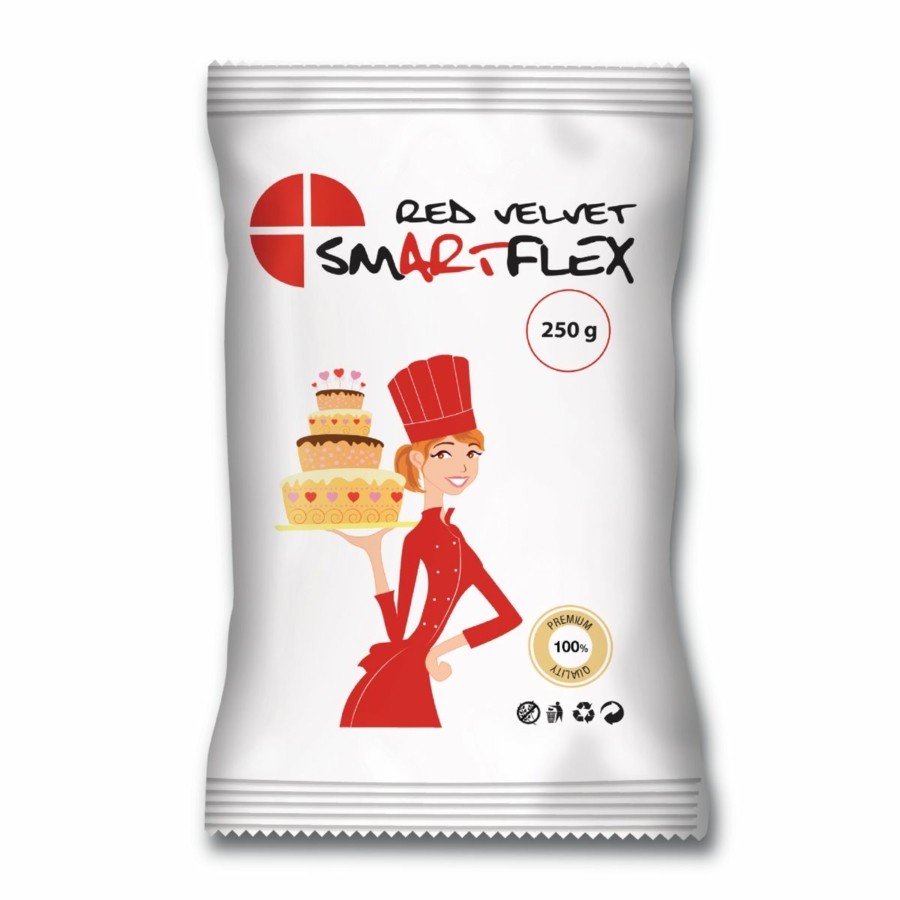 Image of Fondant Smartflex velvet Red (piros) 250 g