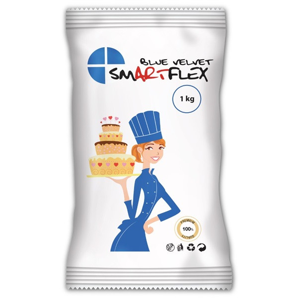 Image of Fondant Smartflex velvet Blue (kék) 250g