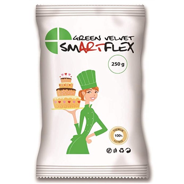 Image of Fondant Smartflex velvet Green (zöld) 250 g