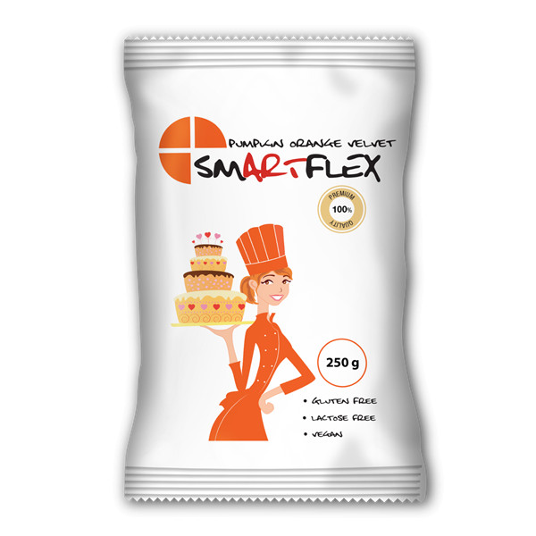 Image of Fondant Smartflex velvet Orange (narancs) 250g