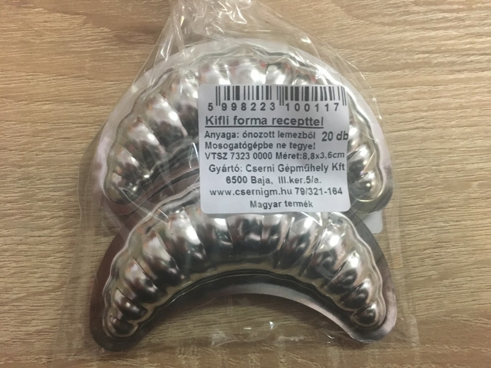 Image of Fém Sütiforma - Kifli (20db)