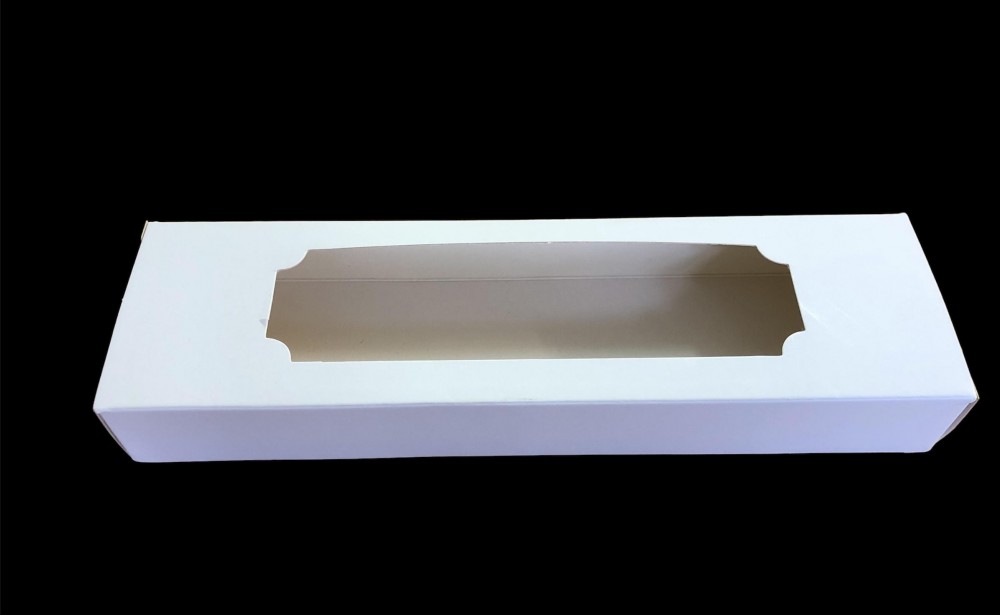 Image of Bejglis- és süteményes doboz ablakos fehér