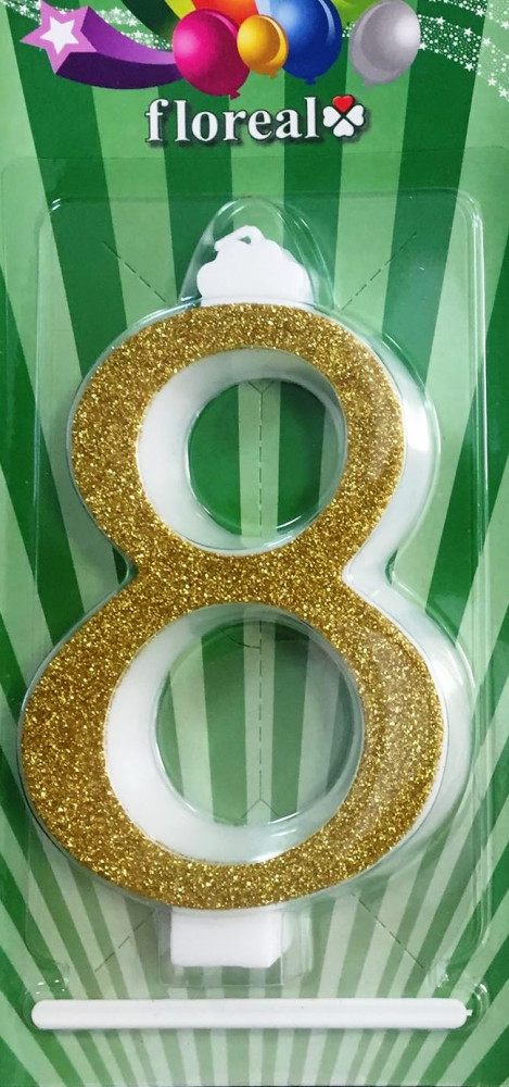 Image of Gyertya óriás - "8" Arany