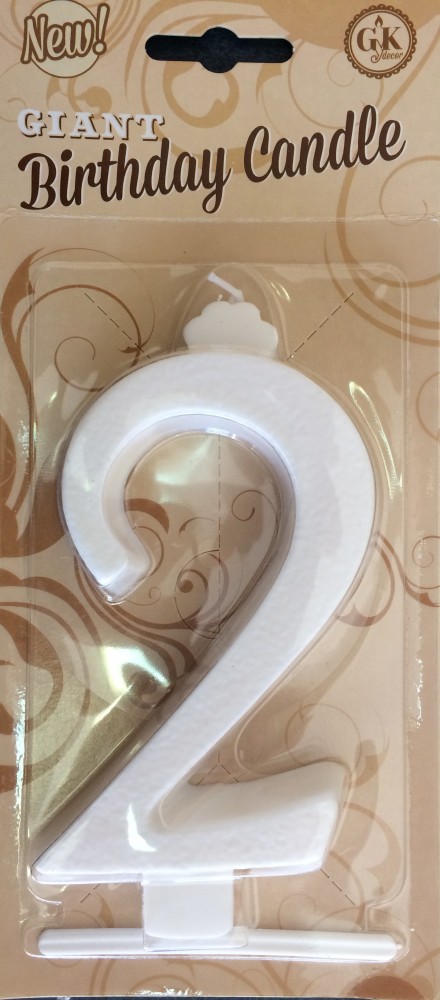 Image of Gyertya óriás - "2" Fehér