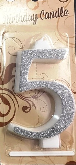 Image of Gyertya óriás - "5" Ezüst