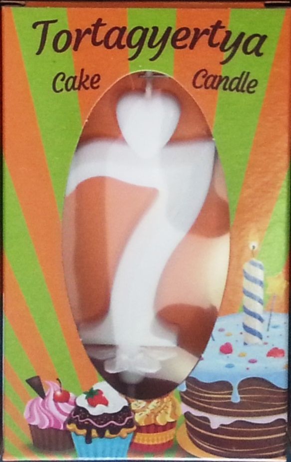 Image of Gyertya+talp fehér dobozos - "7"