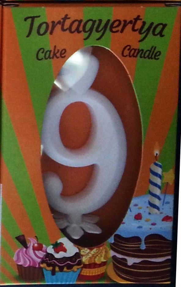 Image of Gyertya+talp fehér dobozos - "9"