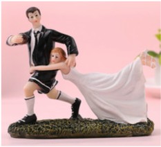 Image of Nászpár 13,5cm "Focis elkapós"