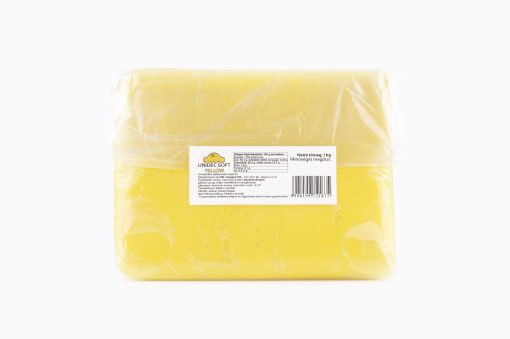 Image of Fondant - Dekorációs massza Unidec soft 0,5kg - Citromsárga